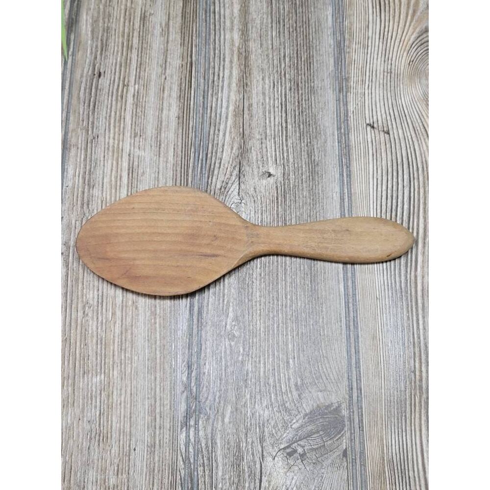 Vintage Wood Butter Paddle Kitchen Primitive Rustic Wooden Spoon - Picture 2 of 6